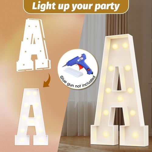 Ledido 4ft Light Up Letter Marquee Sign Decor