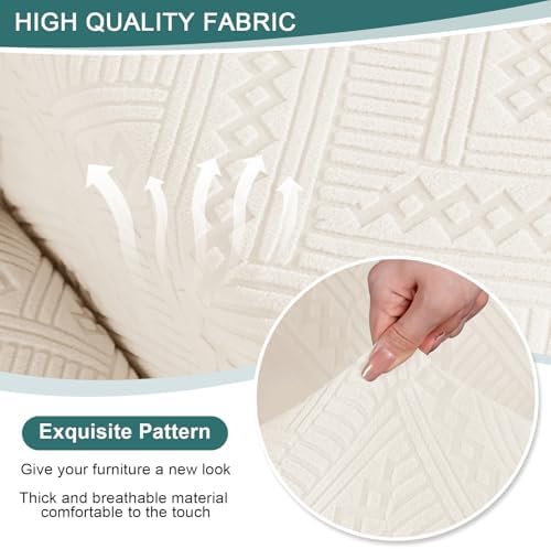 Ruaozz Recliner Sofa Cover with Pockets and Elastic Bottom