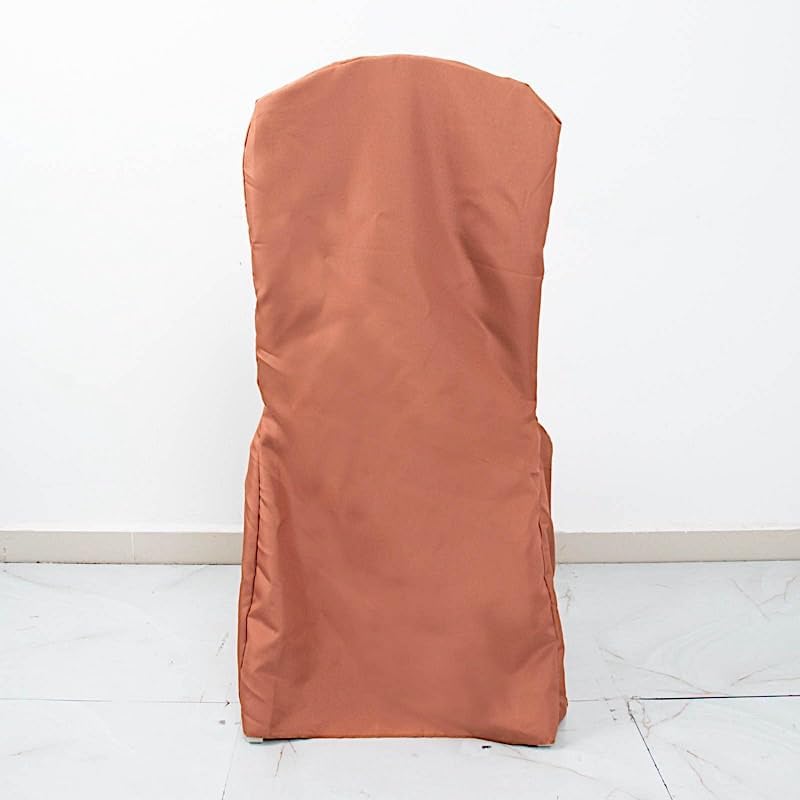 Balsa Circle 50pcs Terracotta Banquet Chair Covers