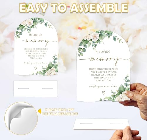 Eucalyptus Rose Wedding Sign with Holder
