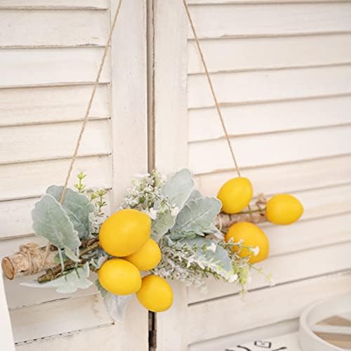 Yellow Artificial Lemon Pomegranate Swag Decor