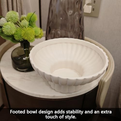 ALIWINER 8 Inch Ceramic Decorative Fruit Bowl