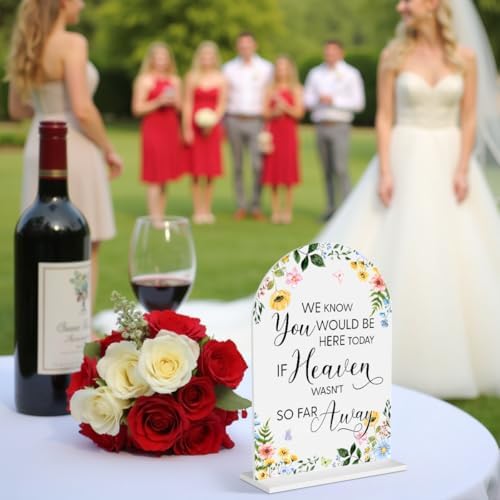 Wedding Memorial Sign with Gold Decor