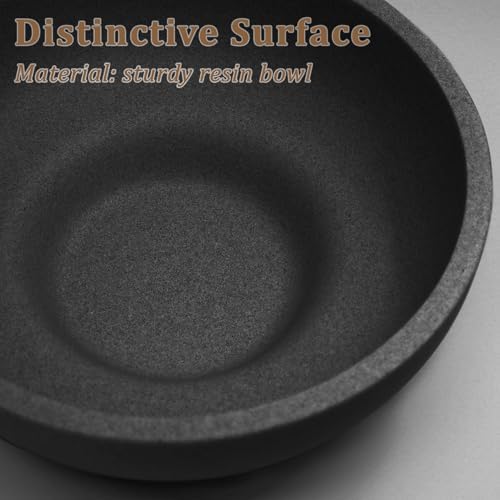 Modern Resin Decorative Bowl - Black Kitchen Entry Decor