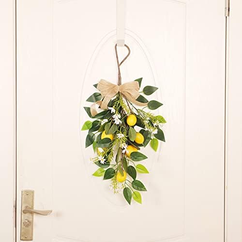 236in Artificial Lemon Daisy Swag Handmade