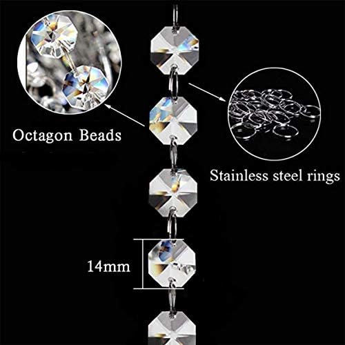 Crystal Acrylic Diamond Bead Garland Strands 16 Feet KinHom