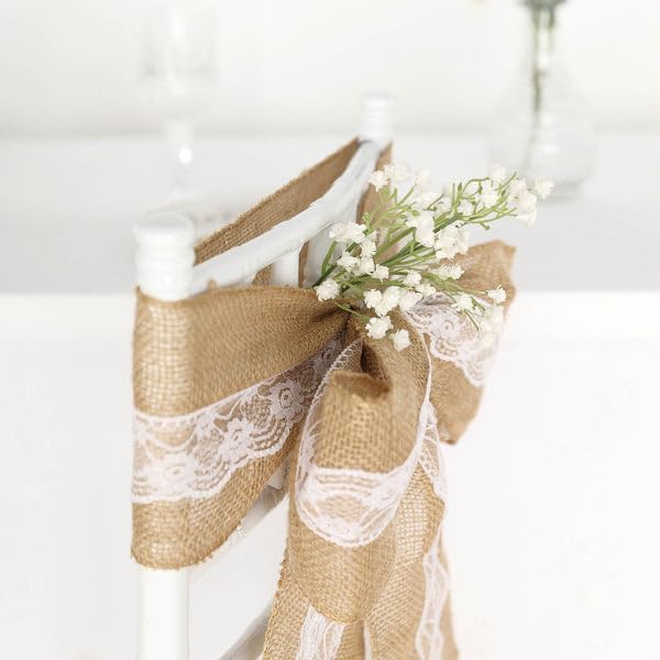 5x108 Tablecloth with Lace Chair Sash