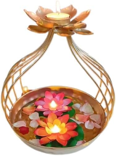 Handcrafted Diya Shape Flower Decorative Urli Bowl
