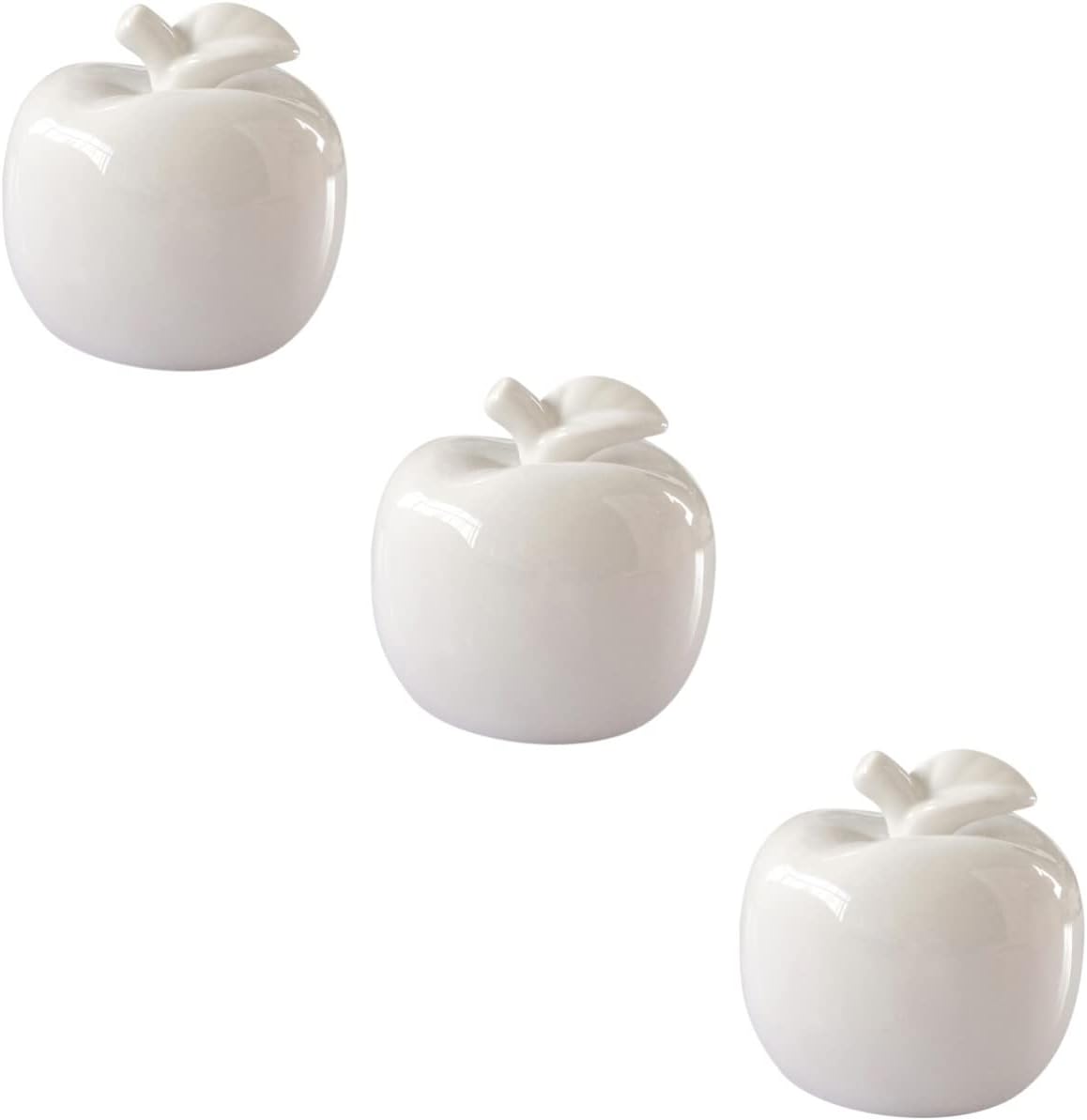 ABOOFAN 3 Pcs Ceramic Christmas Apple Ornament Decorations