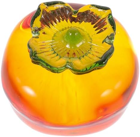 ABOOFAN Crystal Persimmon Figurine Decor