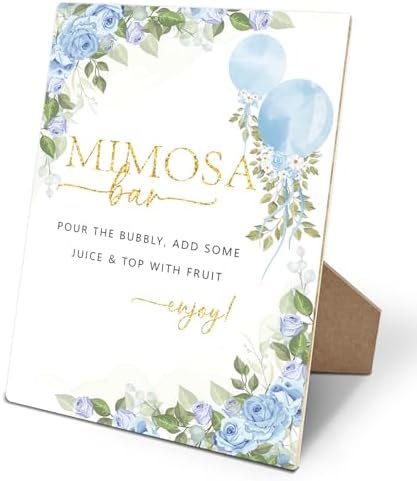 Mimosa Bar Sign Wedding Reception with Stand