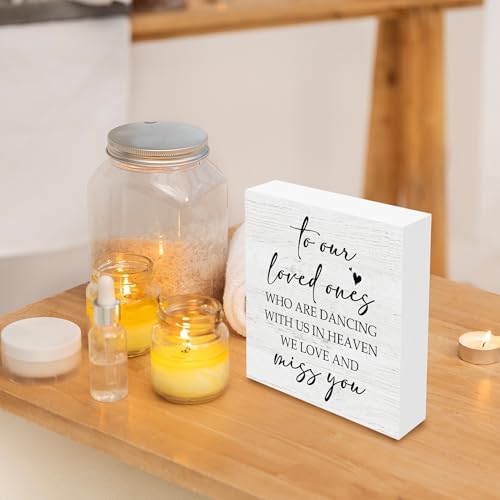 Wedding Memorial Wooden Box Sign Decor 5x5 Inches
