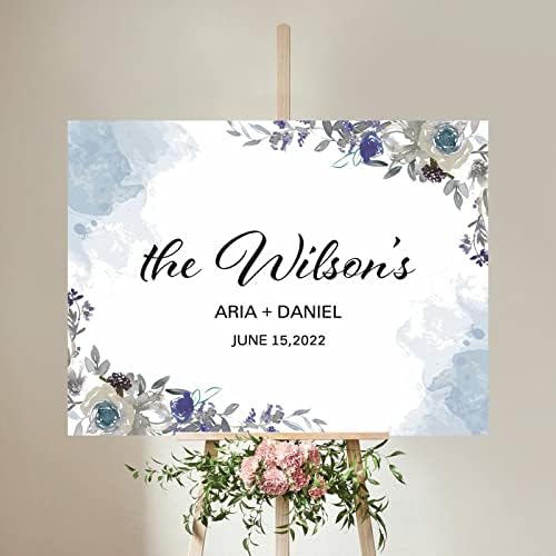 Alioyoit Custom Wedding Welcome Sign 12x16 Inch