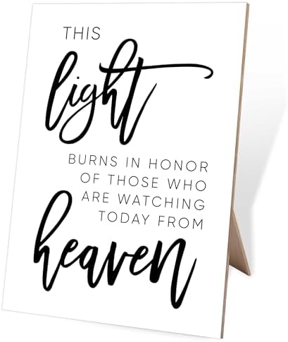 8x11 Minimalist Wooden Memory Sign for Wedding and Ceremony