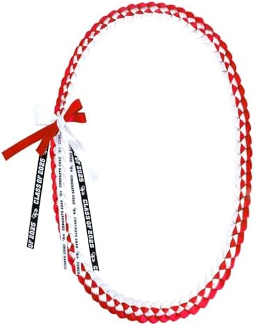 2025 Graduation Lei Accessories Red White