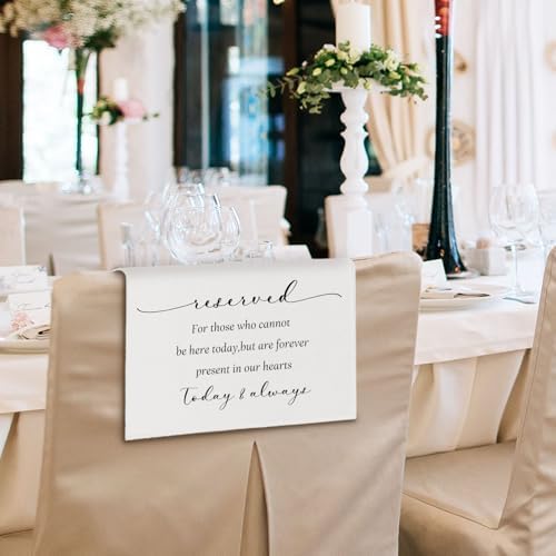 In Loving Memory Wedding Sign 1 Pc Reserved Seat Cloth