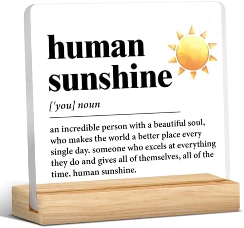 Human Sunshine Motivational Gift for Women Men