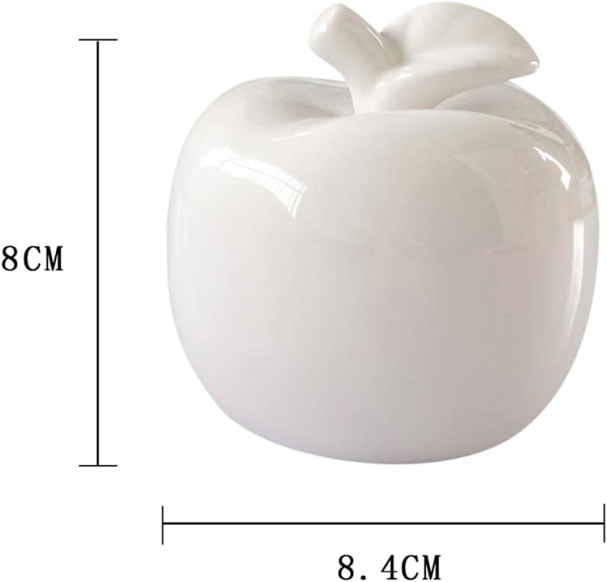 ABOOFAN 3 Pcs Ceramic Christmas Apple Ornament Decorations