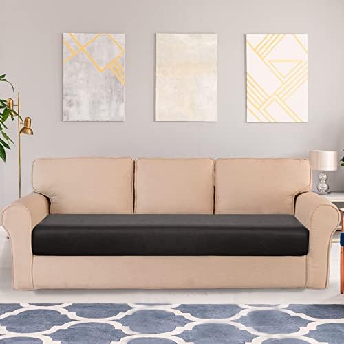 Waterproof PU Leather Sofa Cushion Covers with Elastic Bottom
