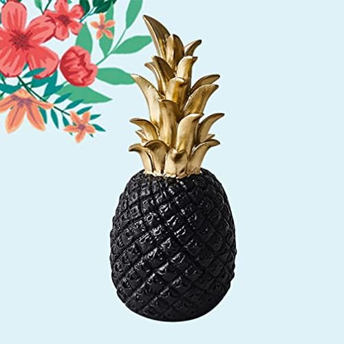 Cabilock Black Resin Pineapple Decor Statue