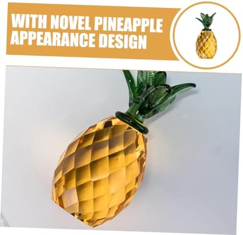 Ciieeo Crystal Pineapple Decor Statue Ornament