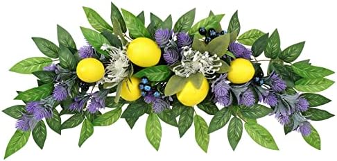 236 Inch Artificial Lemon Wreath with Lavender