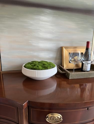 Moss Bowl 12 Inch Artificial Lightweight Ceramic Decor