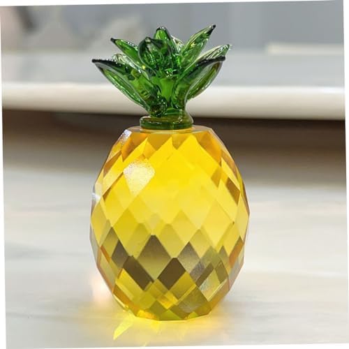 Ciieeo Crystal Pineapple Decor Statue Ornament