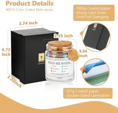 Bible Verse Jar - Reusable Prayer Cards