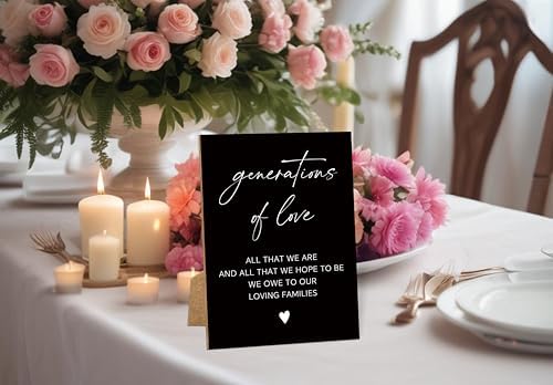 TCJIU Wedding Memorial Sign with Stand 8x11