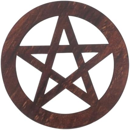 VOSAREA Pentagram Wooden Altar Tile
