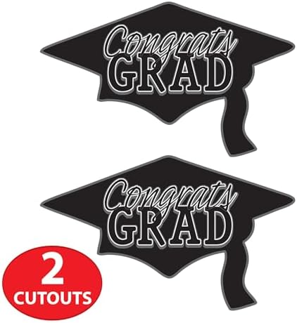 Beistle Congrats Grad Cutouts 2 Count Large
