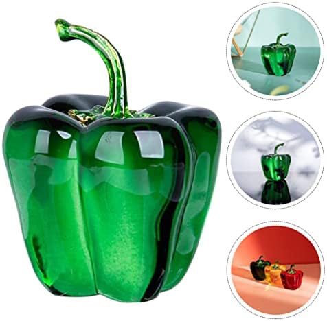 BESPORTBLE Crystal Bell Pepper Paperweight Decor