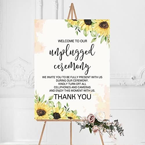 Alioyoit 12x16 Inch Custom Wood Wedding Welcome Sign