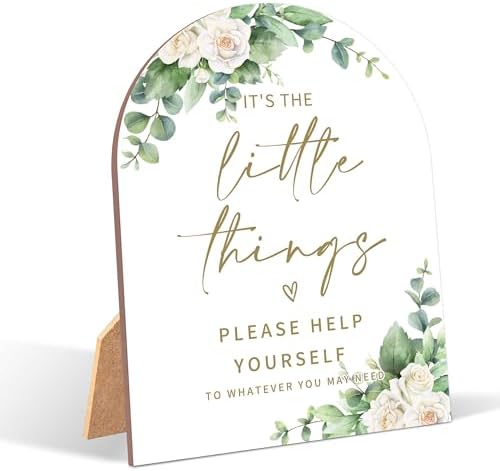 White Rose Wedding Reception Sign with Stand