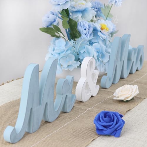Mr and Mrs Wooden Wedding Sign Decorations