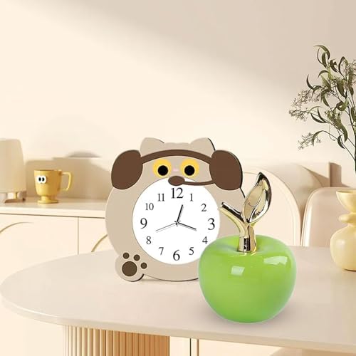 MagiDeal Ceramic Apples Statue Modern Home Decor