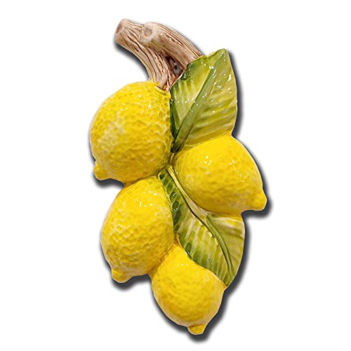 Italian Ceramic Lemons Wall Decor for Kitchen