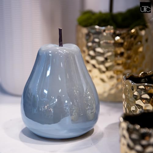 Urban Trends Ceramic Pear Figurine Blue