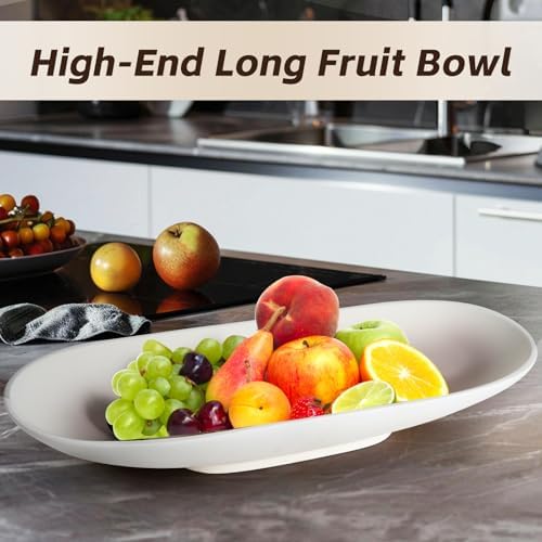 Large Decorative Long Bowl for Home Decor