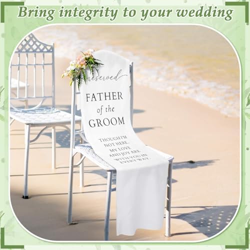 Father of the Groom Wedding Memorial Seat Sign