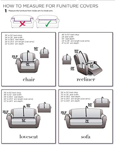 SureFit Home Decor Sofa Slipcover Universal Microfiber