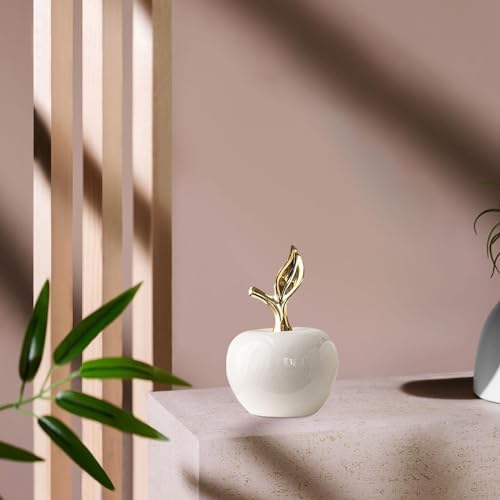 IEUDNS Ceramic Apple Statue Sculpture Home Decor