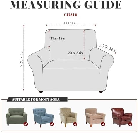 Sofa Chair Cover for Dogs Cats Kids Dark Gray
