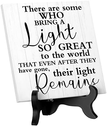 Sympathy Wooden Stand Decor for Grief and Remembrance
