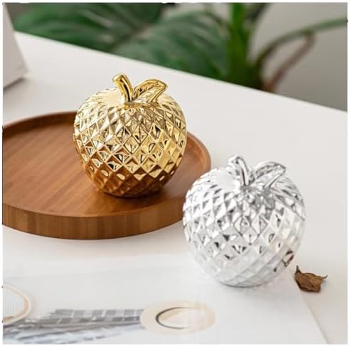 Ceramic Fruit Ornament Art Sculpture Silver
