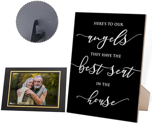 11 Pcs Memorial Table Sign for Wedding with 10 Paper Frames