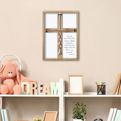 Matthew 196 Unity Cross Wedding Sign Wall Decor