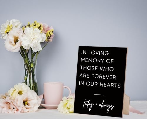 In Loving Memory Wedding Sign 8x11 Inch