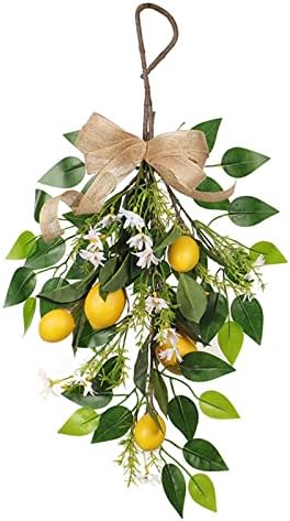 236in Artificial Lemon Daisy Swag Handmade